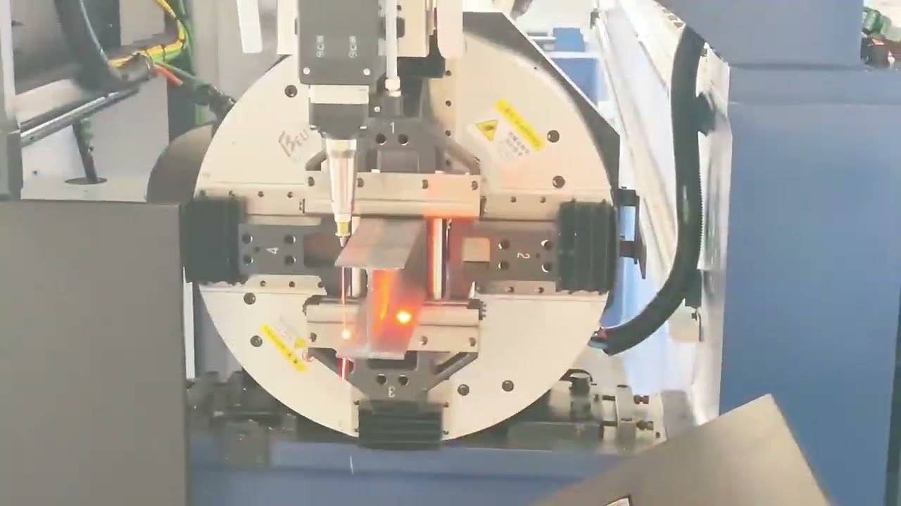 Fiber Laser Tube Cutting Machine Cutting Steel Pipe & I-Beam