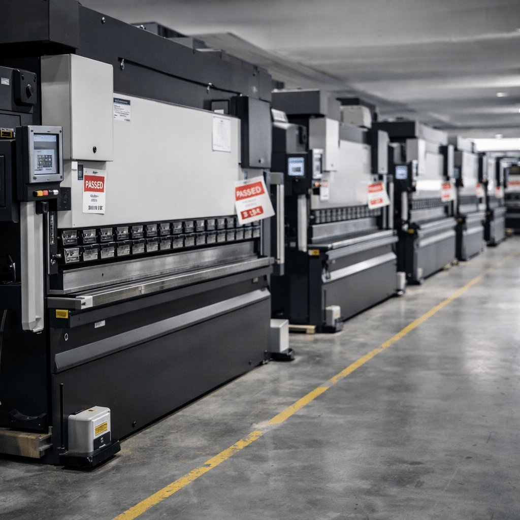 CNC press brakes prepared for stable production and international delivery