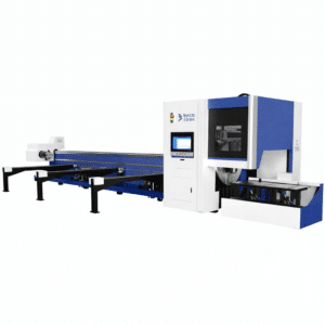 2 chuck tube laser cutting machine BLT2 series fiber laser tube cutter