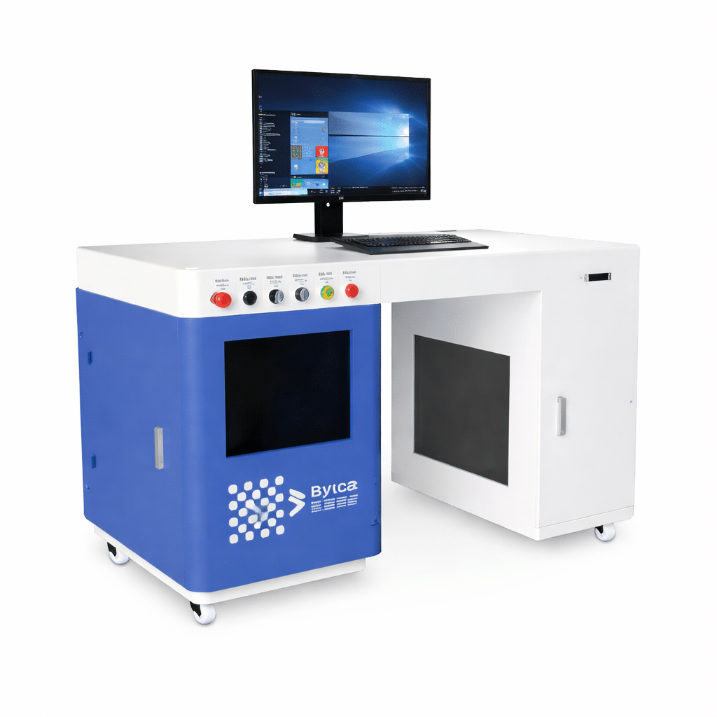 Electrical cabinet for laser cutting machine ensuring optimal heat dissipation and EMI protection.