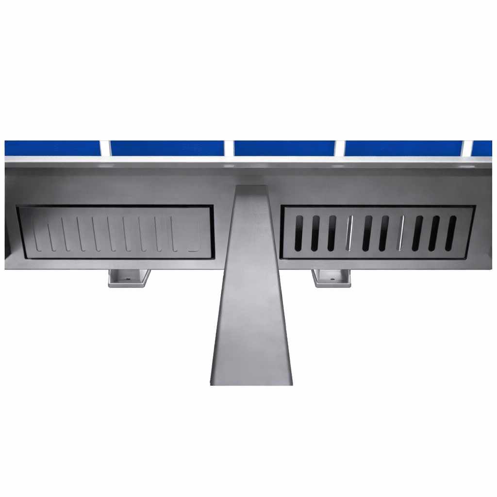 Zoned Dust Removal Structure for Laser Cutting