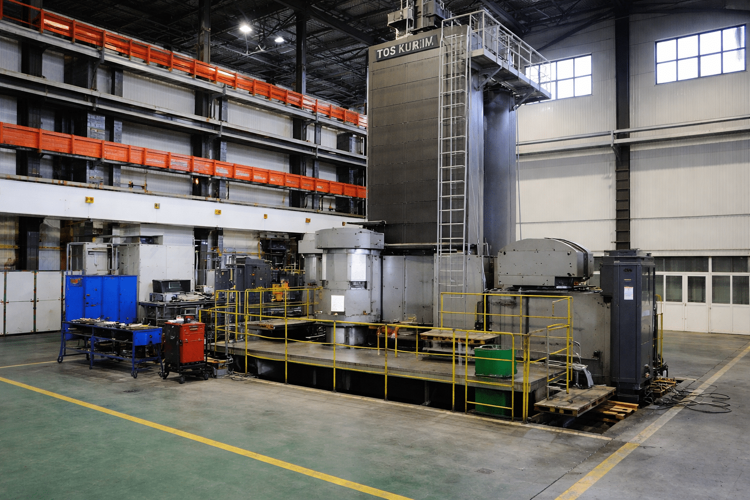 CNC press brake in industrial machining center