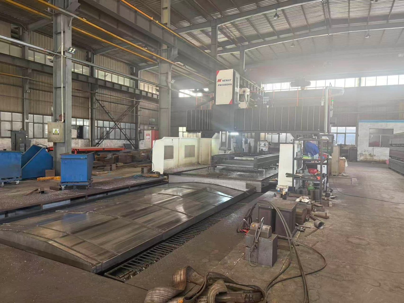 large CNC machining center processing press brake components and tooling parts