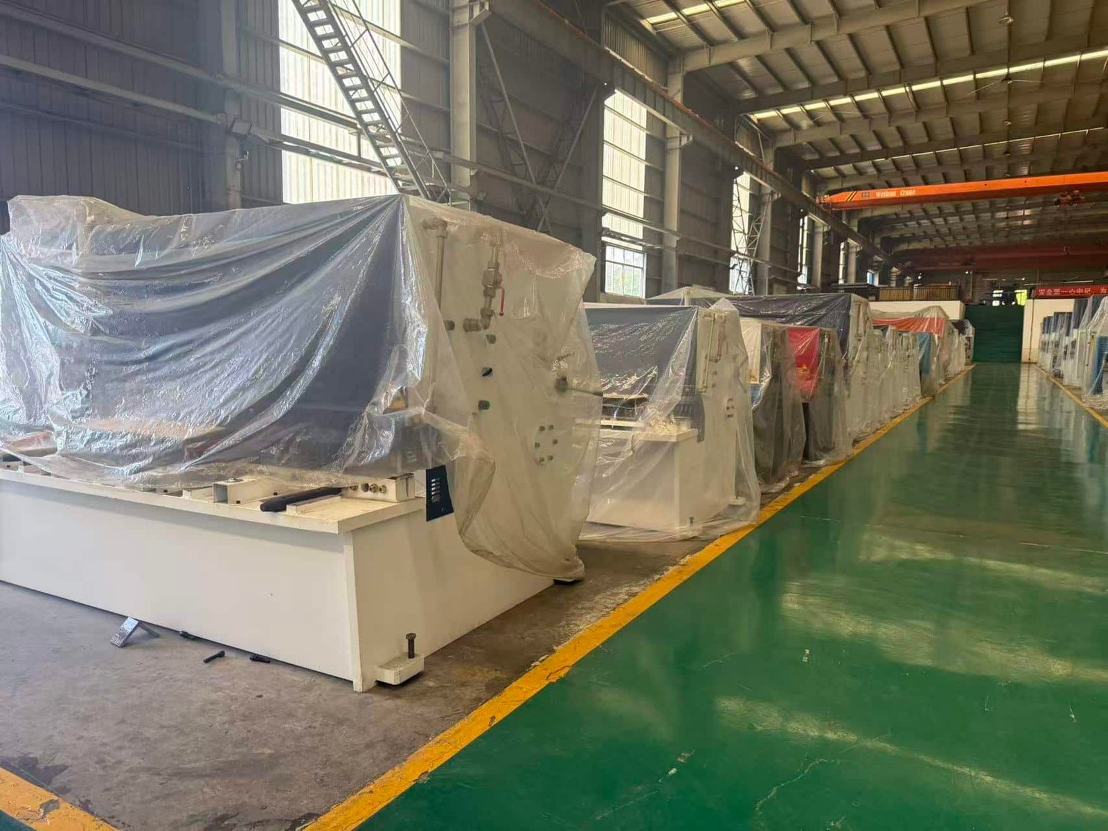 metal fabrication workshop overview showing production line layout and equipment