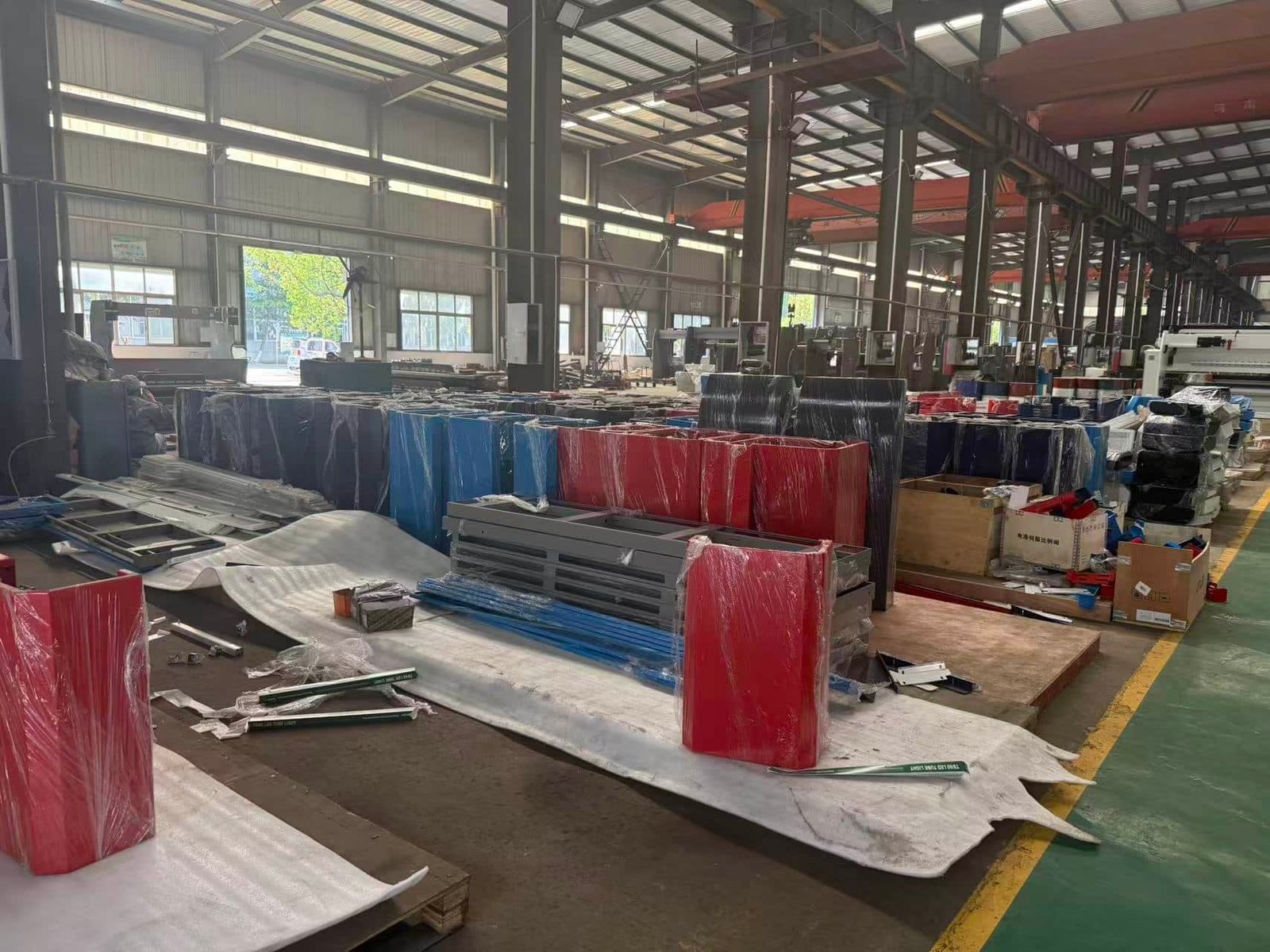 press brake tooling materials and components in fabrication workshop