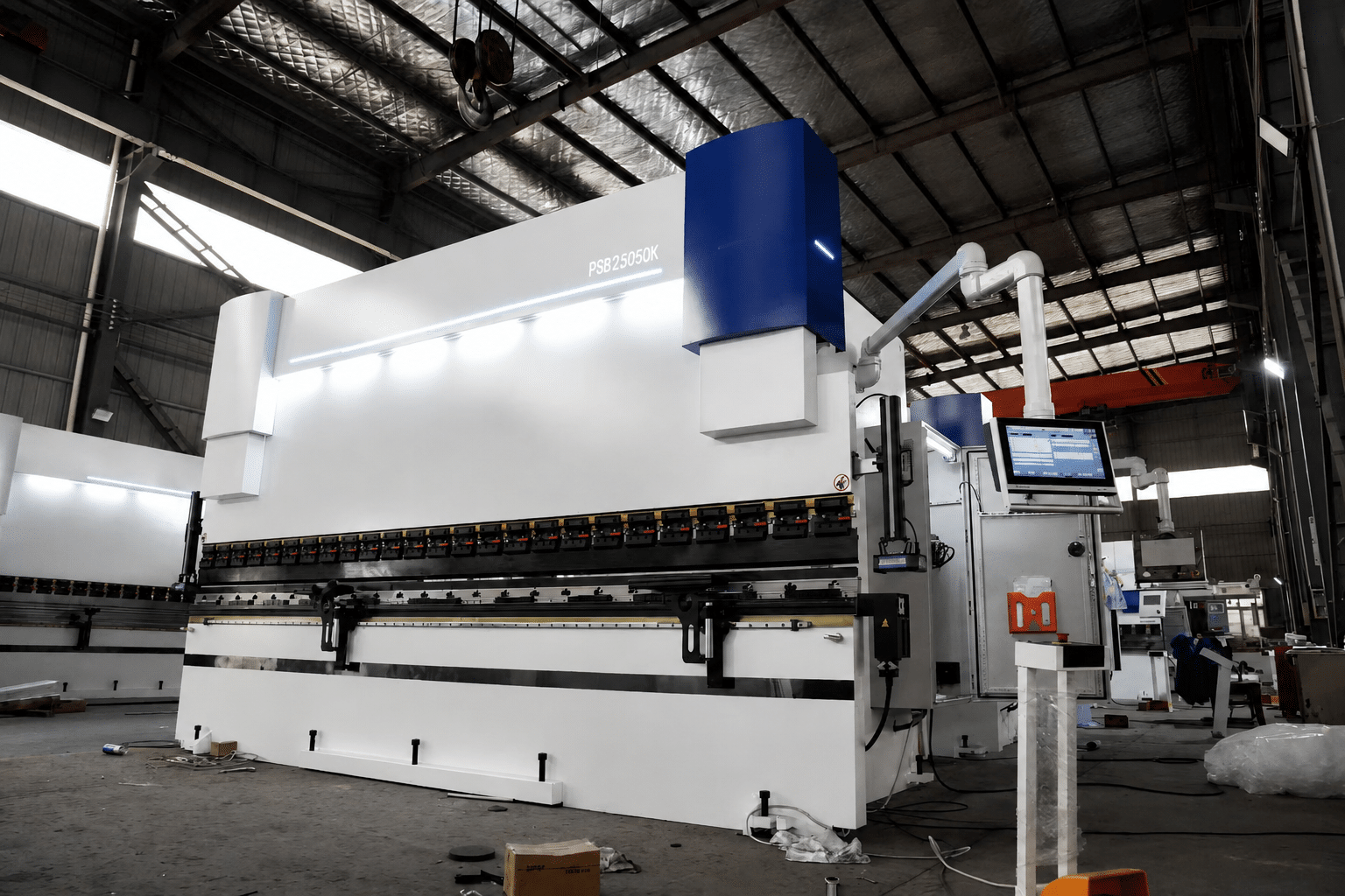 CNC press brake installation and inspection before shipment