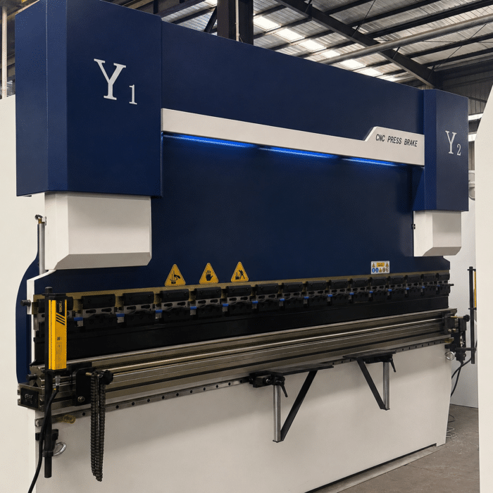 Servo CNC press brake machine used for stainless steel bending applications to reduce cracking and improve bending accuracy