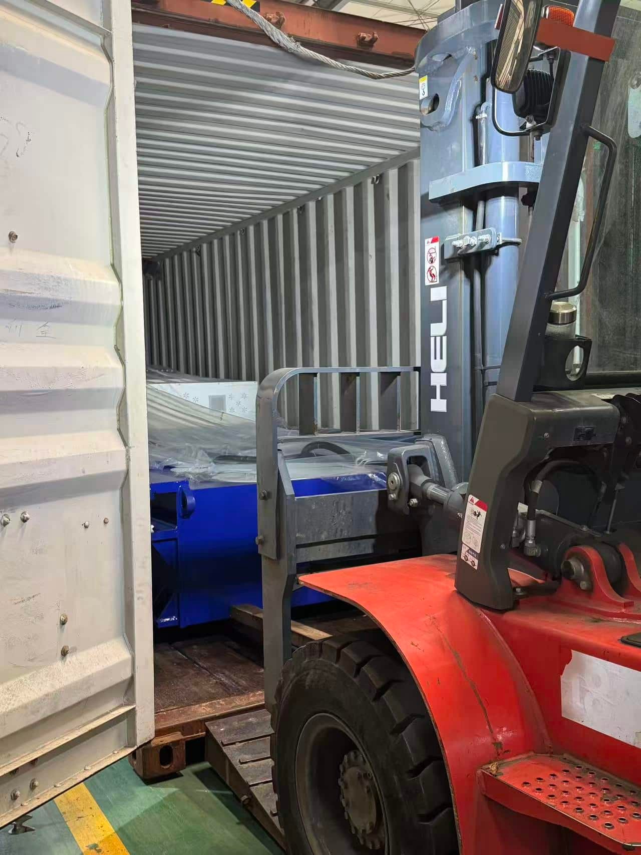 horizontal V grooving machine shipment to South Korea